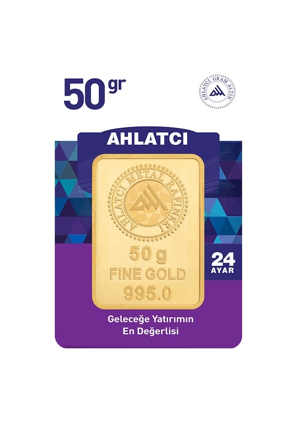 Ahlatçı 50 gr. (995) Külçe Altın