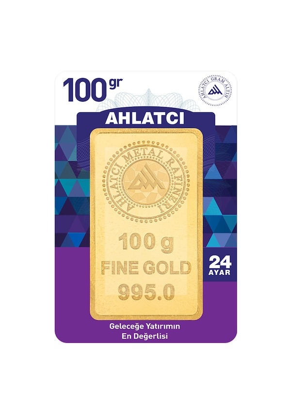 Ahlatçı 100 gr. (995) Külçe Altın