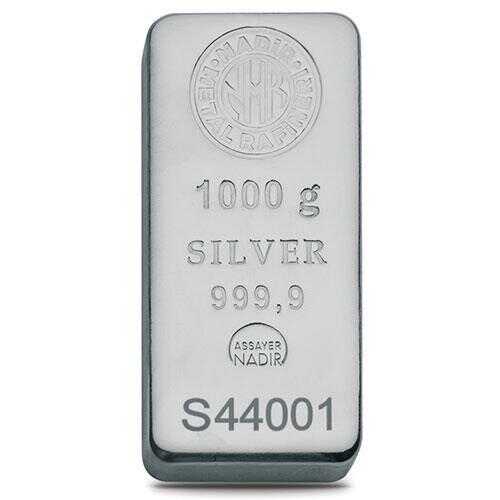 Nadir Metal 1.000gr Gümüş Külçe 999.9