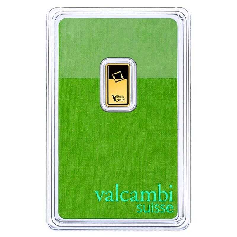 1g Gold Bar | Valcambi | Green Gold