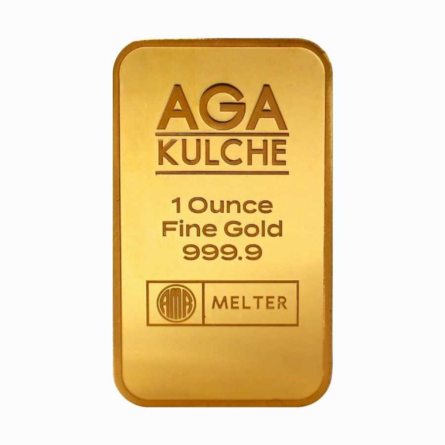 AgaKulche 1 Ons 31.10 Gram Altın (999.9) 24 Ayar Külçe Altın